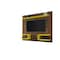 Manhattan Comfort Plaza 64.25 Floating Entertainment Center, Rustic Brown and Yellow 224BMC94 - alternate 4